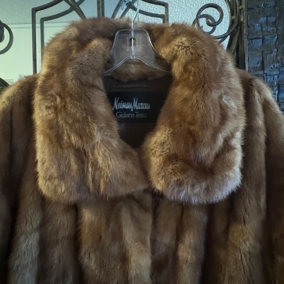 2000s Giuliana Teso for Neiman Marcus Full-Length Mink Coat Rich Brown Italy - Picture 3 of 13